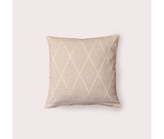 Naturals - funda de cojín estampado - sin relleno - 50x50 cm - 80% algodón - 20% poliéster - jacquard - terra gris