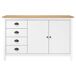 Aparador - Mueble de almacenamiento 130 Aparador - Mueble de almacenamiento 130 Blanco