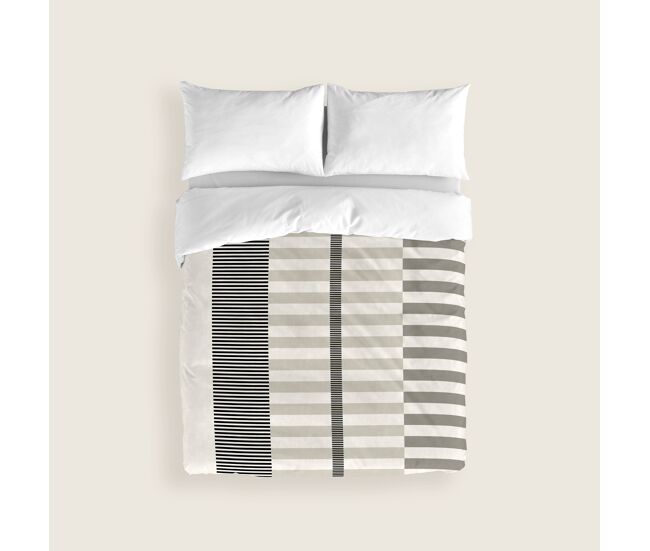 Naturals - funda nórdica estampada cama 105 - algodón extra suave - incluye 1 o 2 fundas de almohada - robert