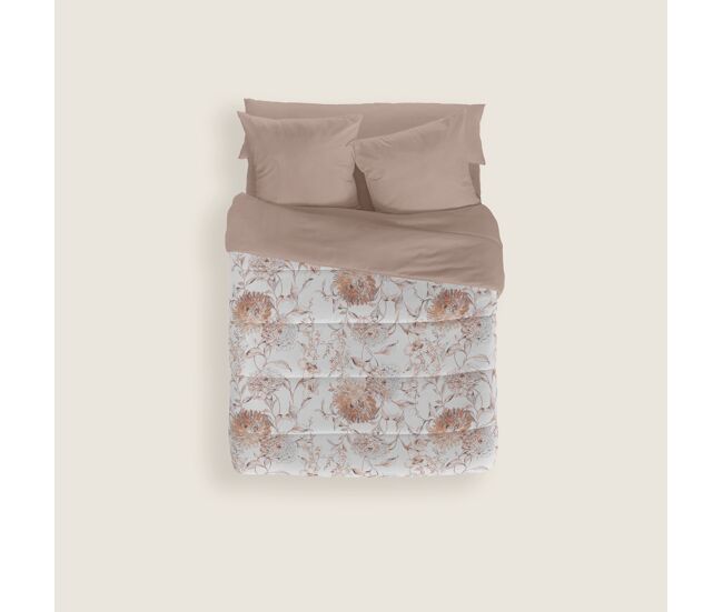 Naturals - edredón nórdico estampado cama 150 - 100% poliéster microfibra - 300 gr - emma