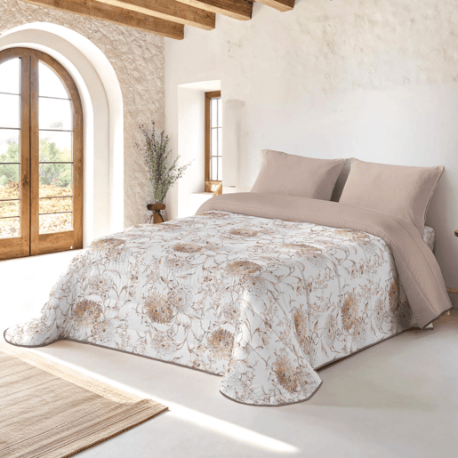 Naturals - Edredom Nórdico Estampado Cama 150 - 100% Poliéster Microfibra - 300g - EMMA