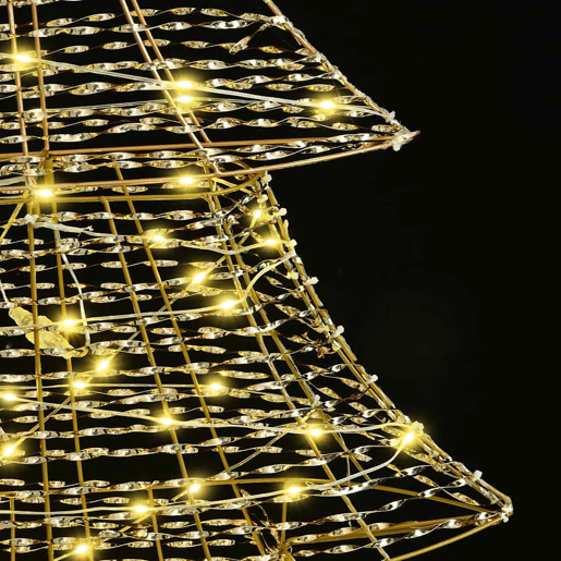 Árvore de Natal - Pinheiro de Natal com 160 LEDs Branco quente 150 cm PET