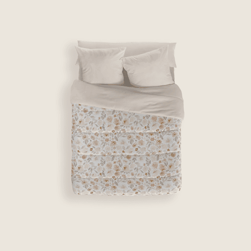 Naturals - Edredom Nórdico Estampado Cama 105 - 100% Poliéster Microfibra - 300g - CLARA