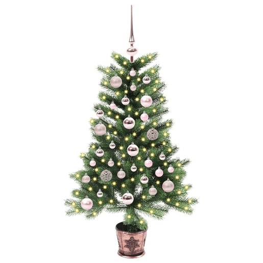 Árvore de Natal - Pinheiro de Natal com 150 LEDs com suporte Verde 90 cm PE