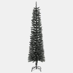 Árvore de Natal - Pinheiro de Natal artificial fina com suporte 210 cm PVC verde