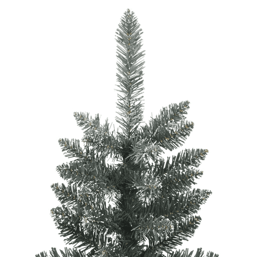 Árvore de Natal - Pinheiro de Natal artificial fina com suporte 210 cm PVC verde Árvore de Natal - Pinheiro de Natal artificial fina com suporte 210 cm PVC verde