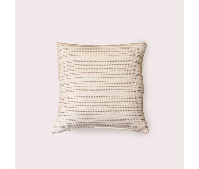 Naturals - funda de cojín estampado - sin relleno - 50x50 cm - 50% algodón - 50% poliéster - jacquard - alba beige