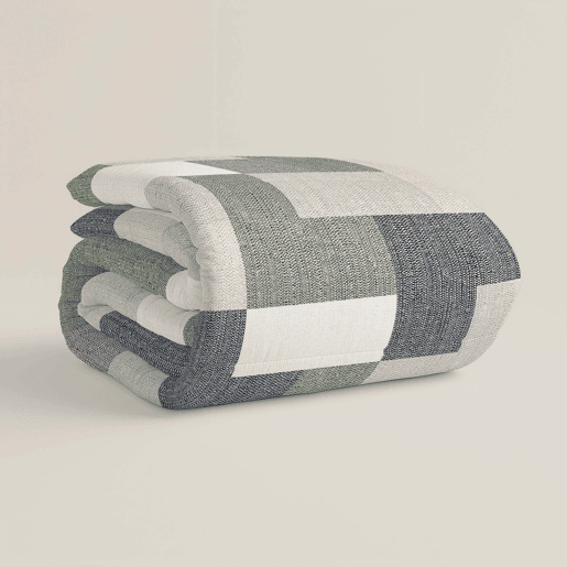 Naturals - Edredom Nórdico Estampado Cama 105 - 100% Poliéster Microfibra - 300g - TETRIS