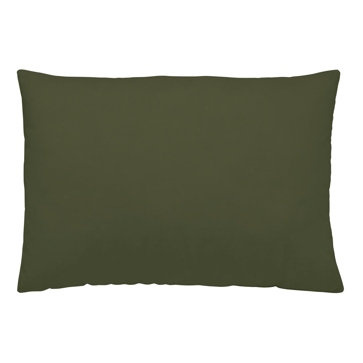 Naturals - funda de almohada - 45x110 cm - 100% algodón - verde botella