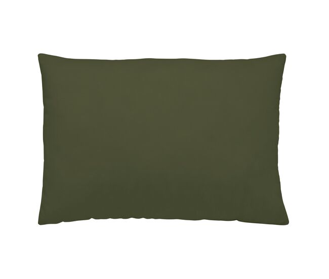 Naturals - funda de almohada - 45x110 cm - 100% algodón - verde botella