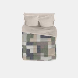 Naturals - Edredom Nórdico Estampado Cama 180 - 100% Poliéster Microfibra - 300g - TETRIS