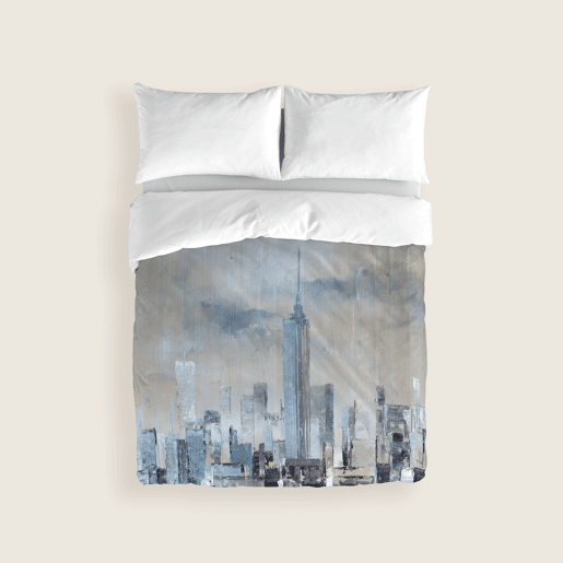 NATURALS - Capa de edredão estampada Cama 150 - Algodão extra macio - Inclui 1 ou 2 fronhas - NY PAINT