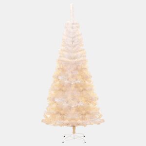 Árvore Natal - Pinheiro de Natal artificial + pontas iridescentes 240 cm PVC branco