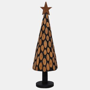 Árvore de Natal - Pinheiro de Natal Castanho 150 cm Madeira de teca maciça