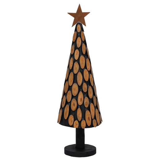 Árvore de Natal - Pinheiro de Natal Castanho 150 cm Madeira de teca maciça
