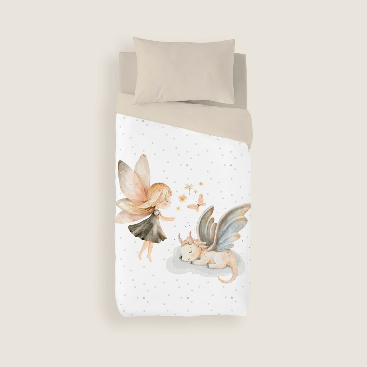 NATURALS - Funda Nórdica Estampada Infantil - Algodón - ELIA