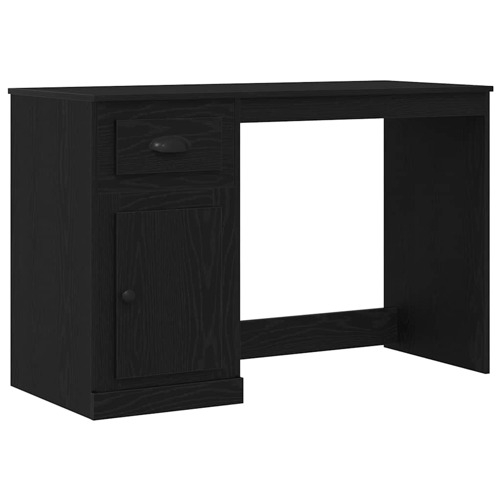 Escritorio - Mesa de Ordenador 115x50 Negro/ Madera