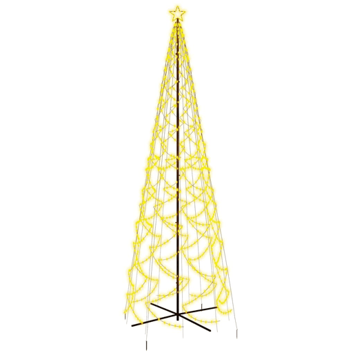 Árvore de Natal - Pinheiro de Natal em cone 1400 luzes LED 160x500 cm branco quente