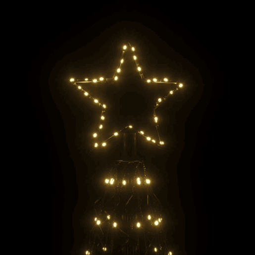 Árvore de Natal - Pinheiro de Natal em cone 1400 luzes LED 160x500 cm branco quente