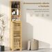 Columna de Baño Bambú HOMCOM, hogar - baño Columna de Baño Bambú HOMCOM, hogar - baño Marrón