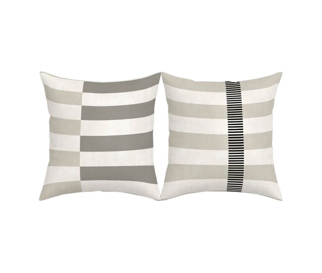 Naturals - funda de cojín estampado - con cremallera - sin relleno - 50x50 cm - 100% algodón - robert