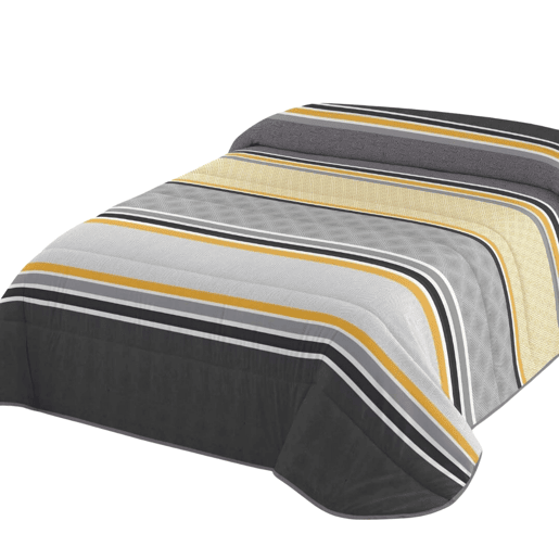 NATURALS - Edredão Nórdico Estampado - 200 gramas - Cama 90 - LINEAS TEXTURAS