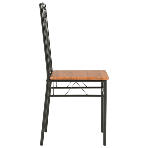 vidaXL Cadeiras de jantar 2 pcs MDF castanho