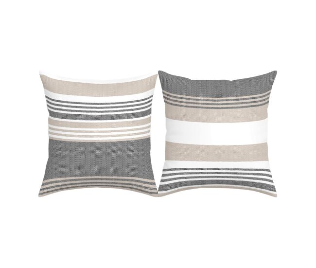 Naturals - funda de cojín estampado - con cremallera - sin relleno - 50x50 cm - 100% algodón - william