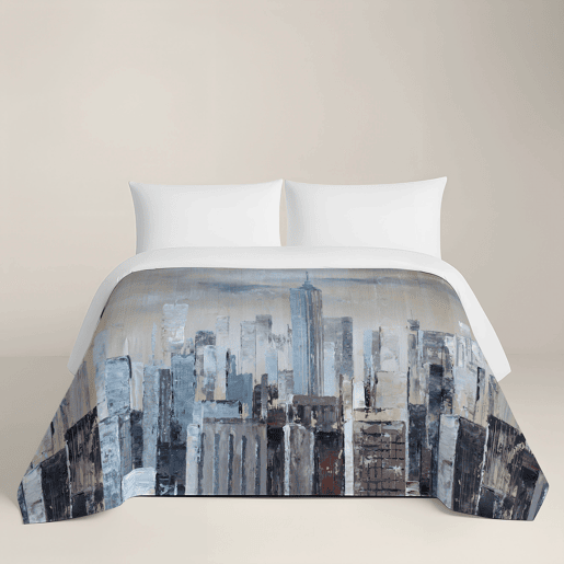 NATURALS - Capa de edredão estampada Cama 180 - Algodão extra macio - Inclui 1 ou 2 fronhas - NY PAINT