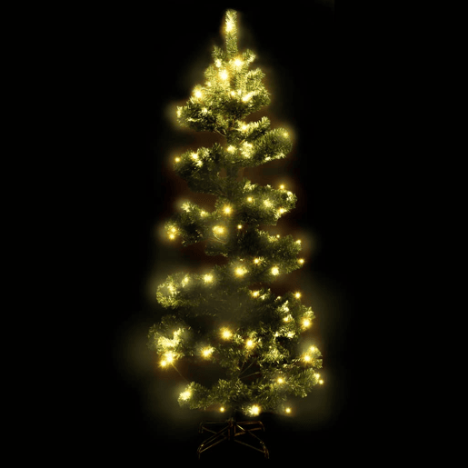 Árvore de Natal rotativa pré-iluminada + suporte PVC verde Árvore de Natal rotativa pré-iluminada + suporte PVC verde