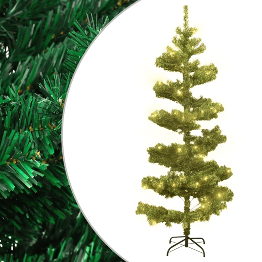Árvore de Natal rotativa pré-iluminada + suporte PVC verde Árvore de Natal rotativa pré-iluminada + suporte PVC verde