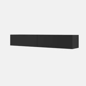Móvel para televisor de parede com 2 portas Bali Black 180 cm