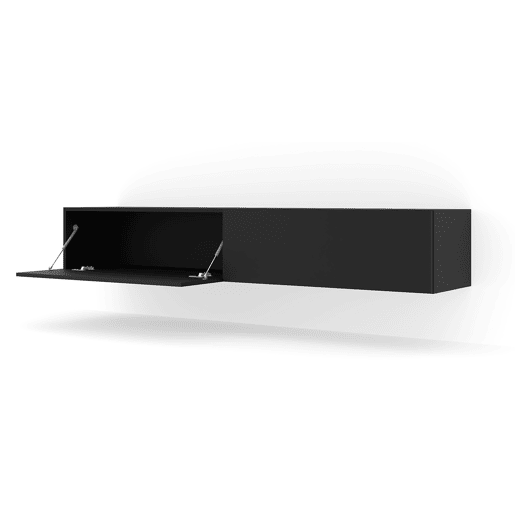 Móvel para televisor de parede com 2 portas Bali Black 180 cm
