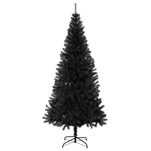 Árvore de Natal - Pinheiro de Natal com 300 LEDs com suporte Preto 180 cm PVC