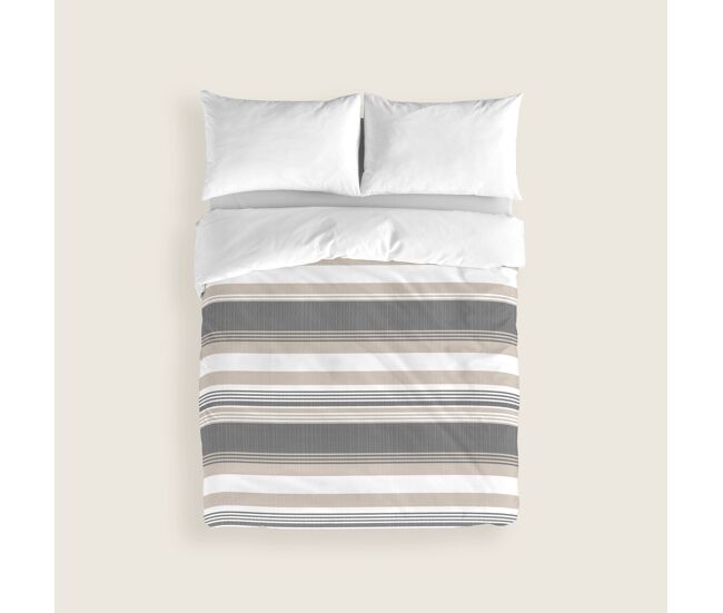 Naturals - funda nórdica estampada cama 135 - algodón extra suave - incluye 1 o 2 fundas de almohada - william