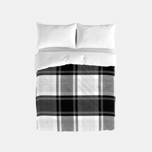 NATURALS - Capa de edredão estampada Cama 150 - Algodão extra macio - Inclui 1 ou 2 fronhas - CHECK