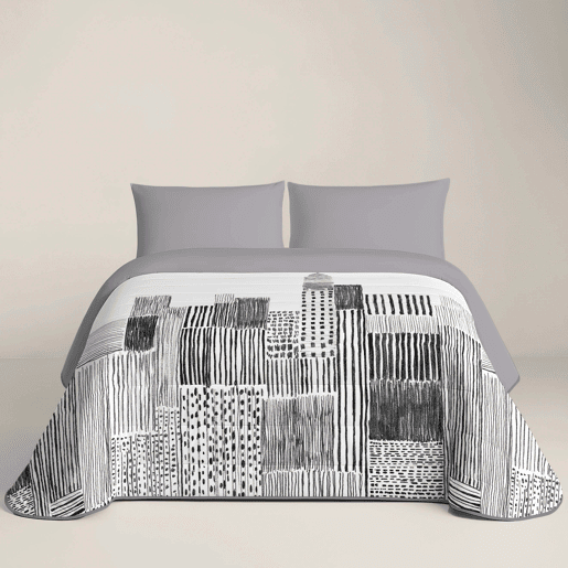 Naturals - Edredom Nórdico Estampado Cama 90 - 100% Poliéster Microfibra - 300g - SKETCH