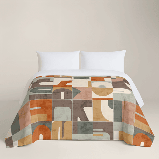 NATURALS - Capa de edredão estampada Cama 135 - Algodão extra macio - Inclui 1 ou 2 fronhas - PUZZLE
