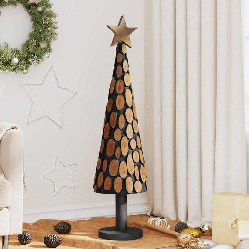 Árvore de Natal - Pinheiro de Natal Castanho 120 cm Madeira de teca maciça