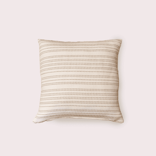 Naturals - Capa de Almofada Estampada - Sem enchimento - 50x70 cm - 50% Algodão - 50% Poliéster - Jacquard - ALBA BEGE