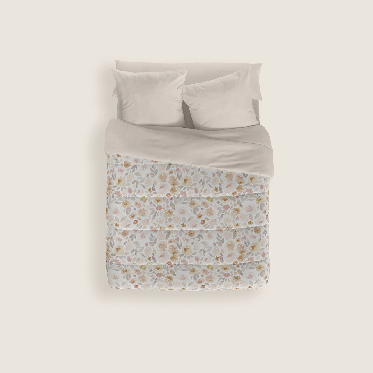 Naturals - edredón nórdico estampado cama 150 - 100% poliéster microfibra - 300 gr - clara