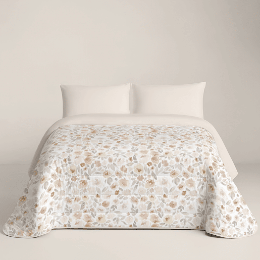 Naturals - Edredom Nórdico Estampado Cama 150 - 100% Poliéster Microfibra - 300g - CLARA