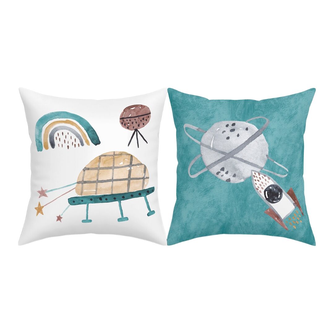 NATURALS - Funda de Cojín Estampado - Algodón - ROCKET