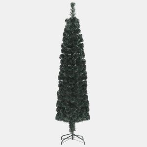 Árvore de Natal - Pinheiro de Natal artificial fina c suporte 150 cm fibra ótica