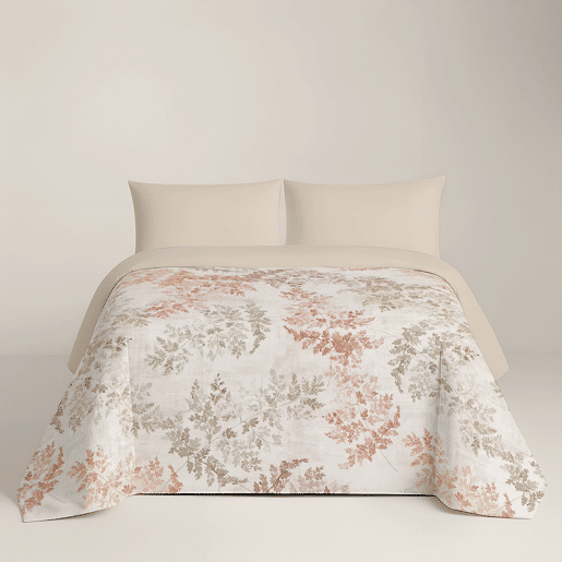 NATURALS - Capa de edredão estampada Cama 90 - Algodão extra macio - Inclui 1 ou 2 fronhas - HIGHLANDS