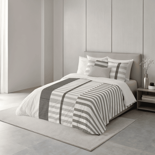 NATURALS - Capa de edredão estampada Cama 150 - Algodão extra macio - Inclui 1 ou 2 fronhas - ROBERT