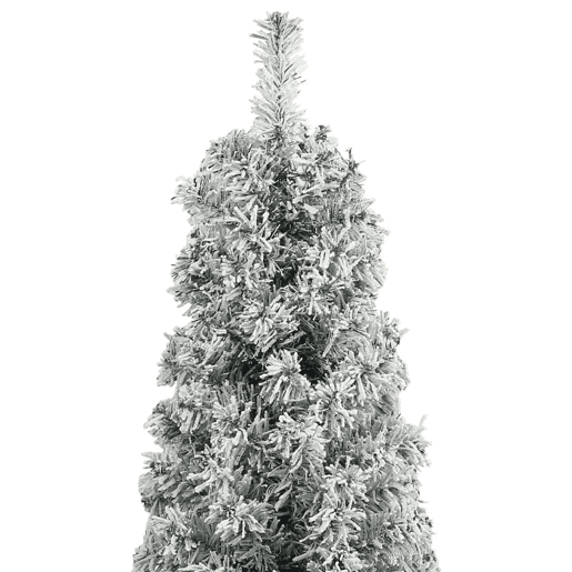 Árvore de Natal - Pinheiro de Natal fina c suporte e flocos de neve 300 cm PVC Árvore de Natal - Pinheiro de Natal fina c suporte e flocos de neve 300 cm PVC