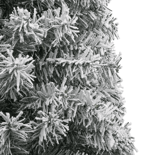 Árvore de Natal - Pinheiro de Natal fina c suporte e flocos de neve 300 cm PVC Árvore de Natal - Pinheiro de Natal fina c suporte e flocos de neve 300 cm PVC