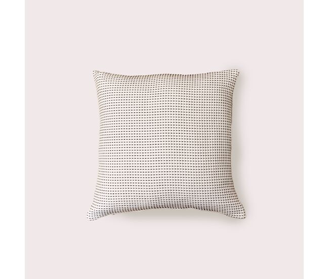 Naturals - funda de cojín estampado - sin relleno - 50x50 cm - 50% algodón - 50% poliéster - jacquard - alba negro
