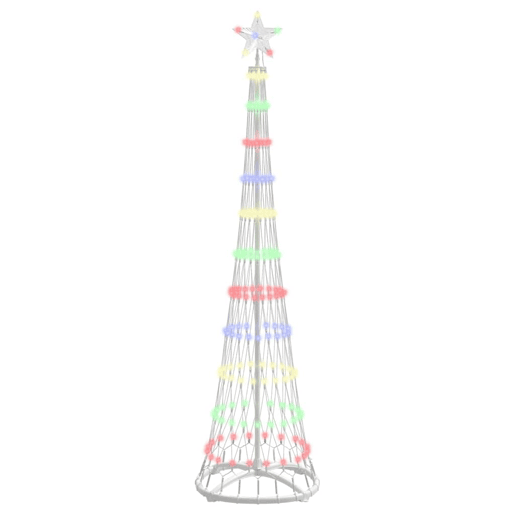 Árvore de Natal - Pinheiro de Natal LED Multicolor 51 x 51 x 190 cm Metal